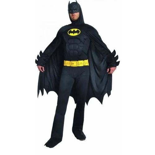 Déguisement Batman Dc Comics Pour Homme En Polyester Noir - Costume, Cape Et Masque Inclus - Taille Xl