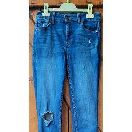 Jean Troué Bleu, Femme, Bershka, 36