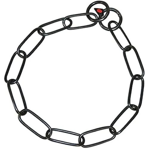 Collier Pour Chien Hs Sprenger Noir Long Maillons - Acier Inoxydable - 59 Cm