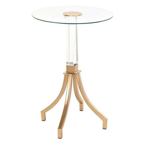 Table D'appoint Dkd Home Decor Doré Métal Acrylique (42 X 42 X 60 Cm)