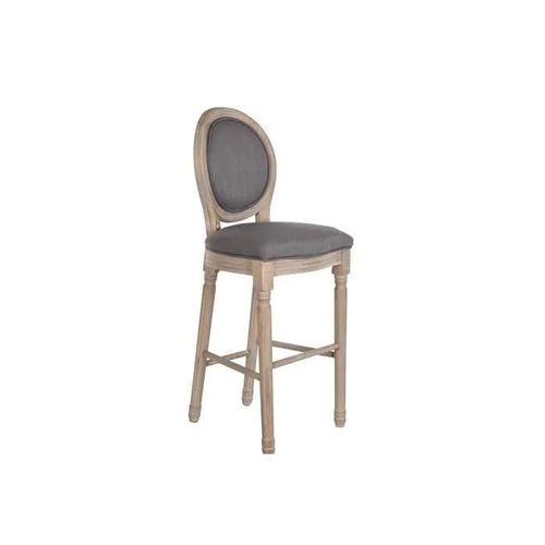 Tabouret Sapin Lin Gris Foncé