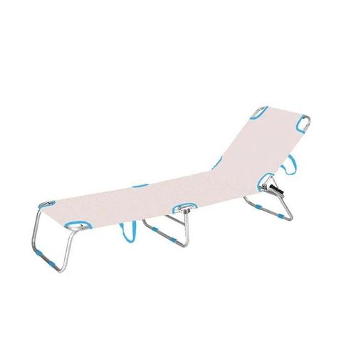 Chaise Longue Pliante Aluminium | Chaise Longue Jardin Exterieur | Chaises Longues Pliantes Extérieur 187 X 24 X 58 Cm - Marbueno