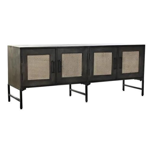 Buffet Marron Rotin Bois De Manguier (155 X 40 X 61,5 Cm)