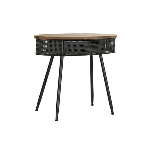 Console Style Loft Noir, Marron Console 90,5 Cm - Couleur:Marron