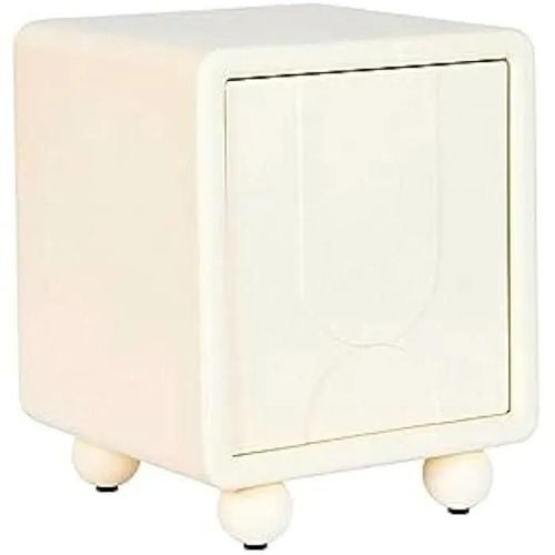 Table De Chevet - Dkd Home Decor - Blanc - Bois Mdf - 40x45x55 Cm - Tiroir(S)