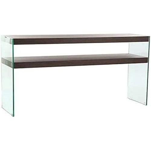 Table D'appoint - Dkd Home Decor - Marron - Bois Mdf Et Verre - Dimensions 45x160x80 Cm - Style Contemporain