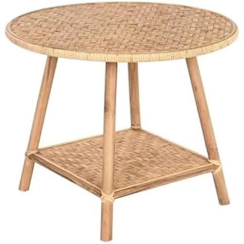 Table D'appoint - Dkd Home Decor - Marron - Rotin - 61 X 46 X 61 Cm - Petit Meuble Complément