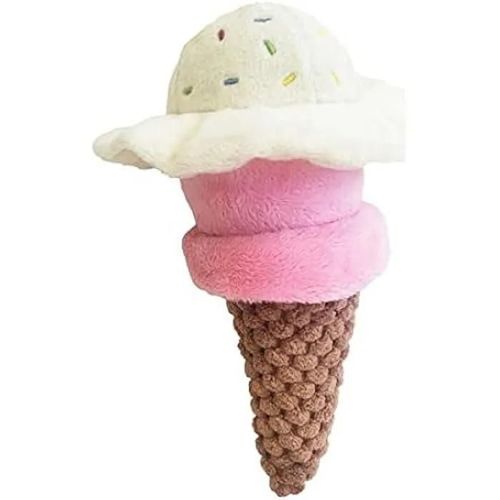 Peluche Pour Chien - Gloria - Gloicecream - Mini - Polyester - Caoutchouc Eva - Motif Glace