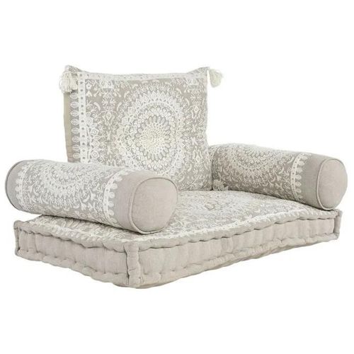 Fauteuil - Dkd Home Decor - Beige - Coton - 1 Place - Design Contemporain