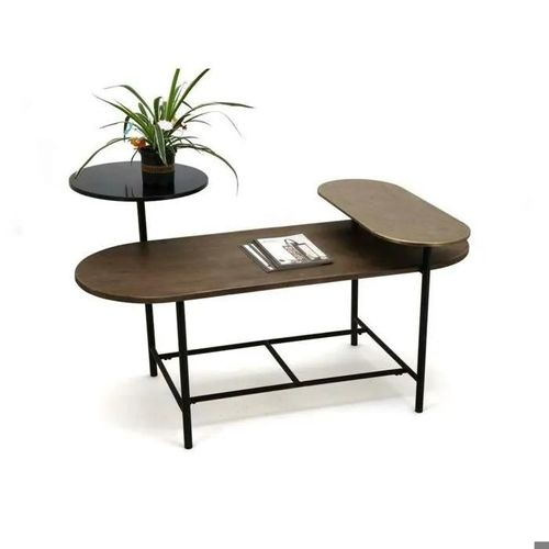 Table Basse En Métal, Aluminium Et Bois Mdf Dkd Home Decor
