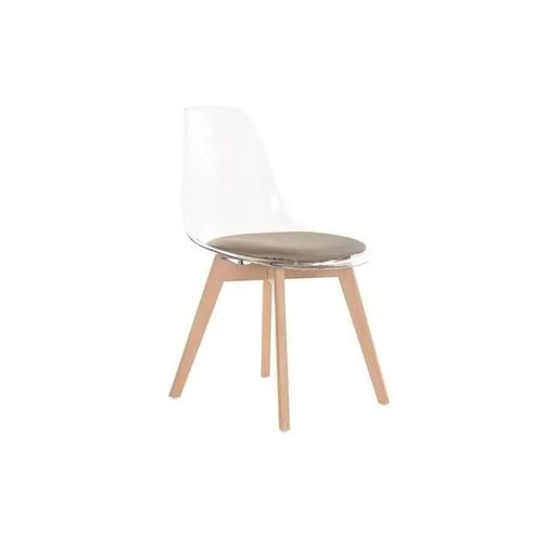 Chaise De Salle À Manger Beige Bois Polycarbonate (54 X 47 X 81 Cm)
