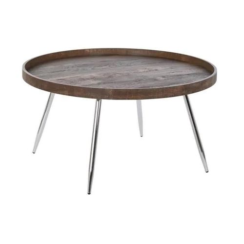 Table Basse Style Moderne Mdf Acier 78 Cm