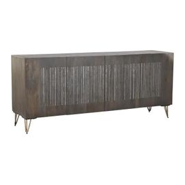 Buffet Métal Marron Bois De Manguier