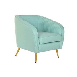 Fauteuil Doré Métal Vert