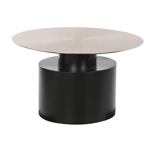 Table Basse Moderne Noir Doré Fer 76 Cm - Marque - Modèle - Couleur Principale: Blanc