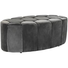 Banquette - Dkd Home Decor - Standard - Gris - Polyester - 127x55x46,7 Cm