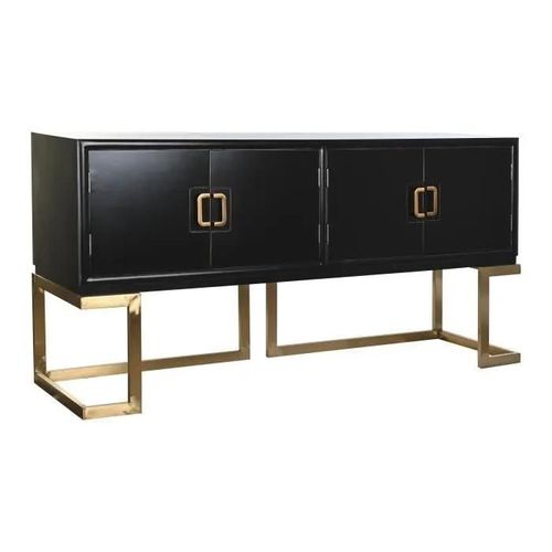 Buffet Noir Métal Peuplier