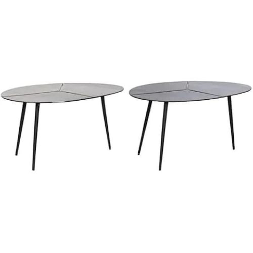 Table D'appoint - Dkd Home Decor - Multicolore - Aluminium - 78x40x45 Cm - Petit Meuble Complément