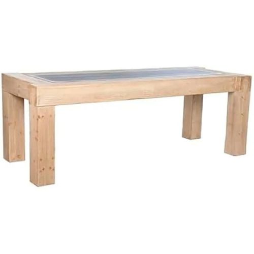 Table De Salle À Manger - Home Esprit - Rectangulaire - Bois Mdf - 220 X 90 X 76 Cm - Multicolore