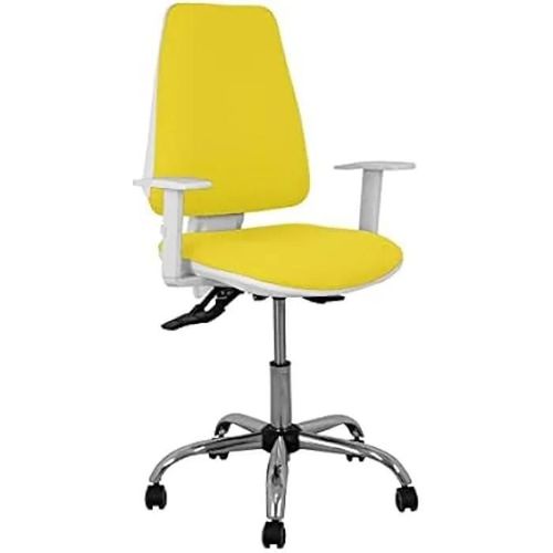Chaise De Bureau - Piqueras Y Crespo - Modèle Elche 0b5crrp - Jaune - Réglable En Hauteur - 1 Place