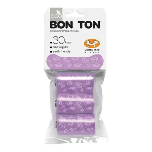 United Pets - Mg080101li - Refill Violet Pour Bon Ton Regular, Sacs Biodegradables Pour Chiens