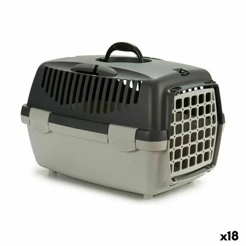 Cage De Transport Stefanplast Anthracite Gris Clair Plastique 33 X 30 X 47 Cm (18 Unités)