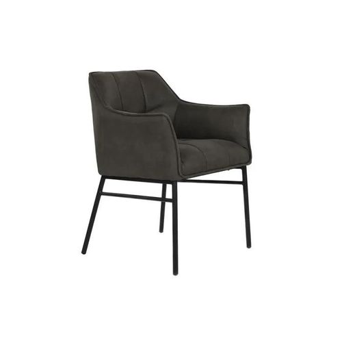 Chaise Loft - Dkd Home Decor - Métal - Noir/Brun Foncé/Gris Foncé - 1 Place - Design Industriel