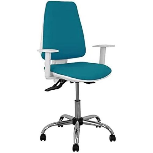 Chaise De Bureau - Piqueras Y Crespo - Modèle Elche 9b5crrp - Vert Turquoise - Réglable En Hauteur - 1 Place