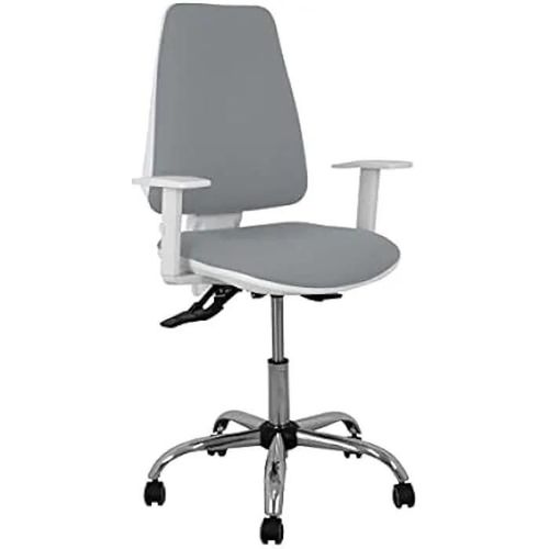 Chaise De Bureau - Piqueras Y Crespo - Elche 0b5crrp - Gris - Réglable En Hauteur - Design Contemporain