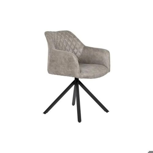 Chaise Microfibre Loft En Métal Dkd Home Decor