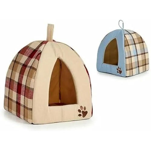 Lit Pour Animal De Compagnie - Mascow - Modèle À Carreaux - 33 X 45 X 33 Cm - Petit Chien - Intérieur
