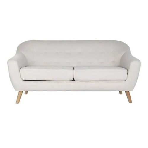 Canapé Dkd Home Decor Naturel Polyester Bois D'hévéa Crème (172 X 82 X 82 Cm)