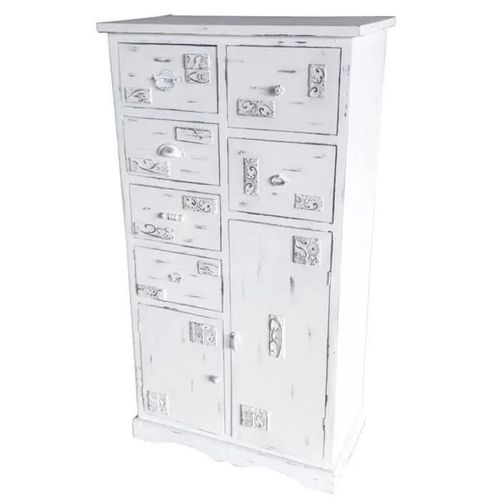 Caisson À Tiroirs Bois Blanc Usé - Marque - Modèle - Couleur Principale: Blanc