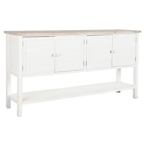 Buffet Sapin Blanc 160 X 40 X 86 Cm Bois Mdf