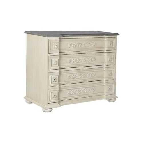Caisson À Tiroirs Gris Beige Bois De Manguier Bois Mdf (100 X 50 X 83,5 Cm)
