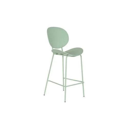 Tabouret 52,5 X 49 X 104 Cm Métal Vert Polypropylène