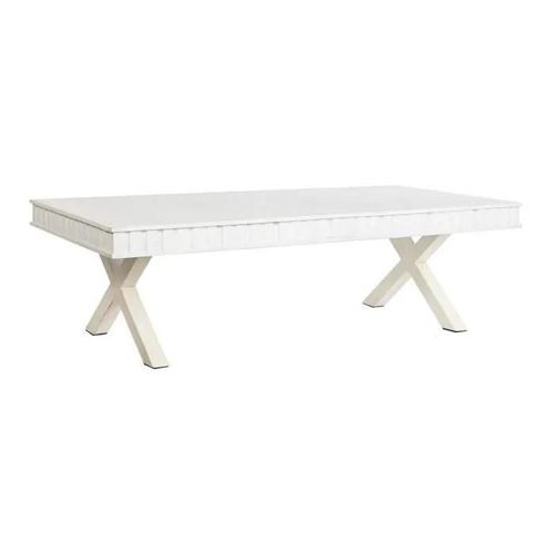 Table Basse 140 X 70 X 42 Cm Métal Bois De Manguier