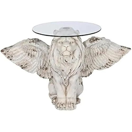 Table D'appoint - Dkd Home Decor - Standard - Couleur Gris - Verre Et Magnésium - 63x102x53 Cm