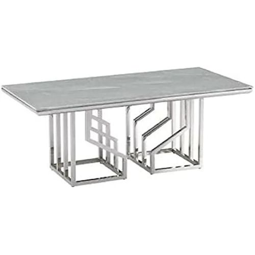 Table De Jardin - Dkd Home Decor - Estándar - Multicolore - Verre Et Acier - 120x60x40 Cm