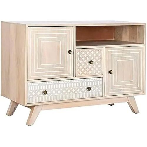 Buffet - Dkd Home Decor - Modèle Standard - Bois De Mangue - Couleur Blanc - 115x42x75 Cm
