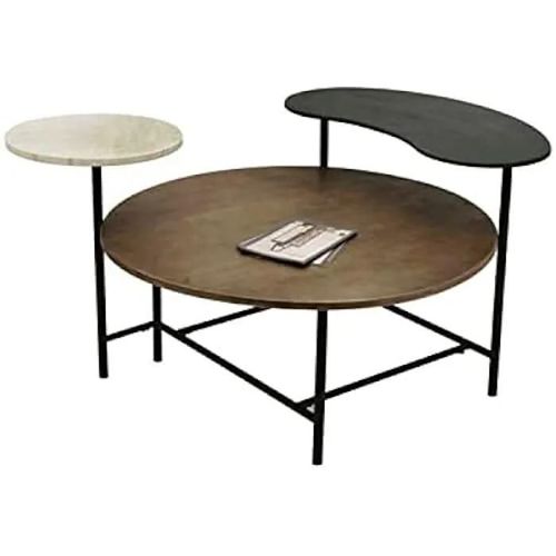 Table Basse - Dkd Home Decor - Rectangulaire - Aluminium - 118x90x61 Cm - Meuble De Salon