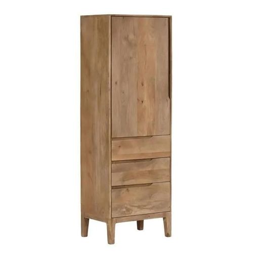 Table D'appoint 60 X 44 X 180 Cm Naturel Bois De Manguier