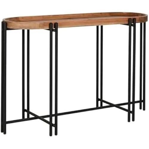 Console - Home Esprit - Multicolore - Bois Et Métal - 115 X 40 X 75 Cm - Petit Meuble D'entrée