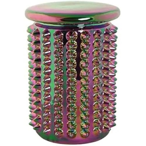 Table D'appoint - Home Esprit - Multicolore - Porcelaine - 31 X 31 X 43 Cm - Petit Meuble Complément