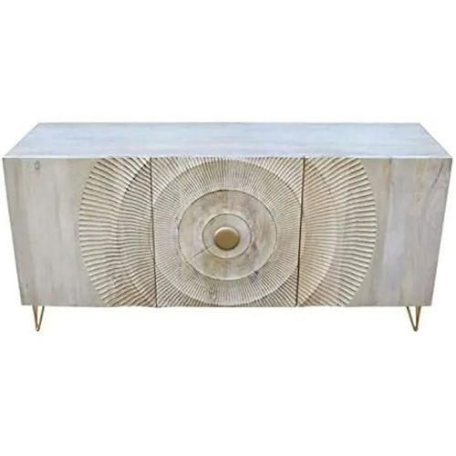 Buffet - Dkd Home Decor - Standard - Blanc - Métal Et Bois - 68x167x52 Cm
