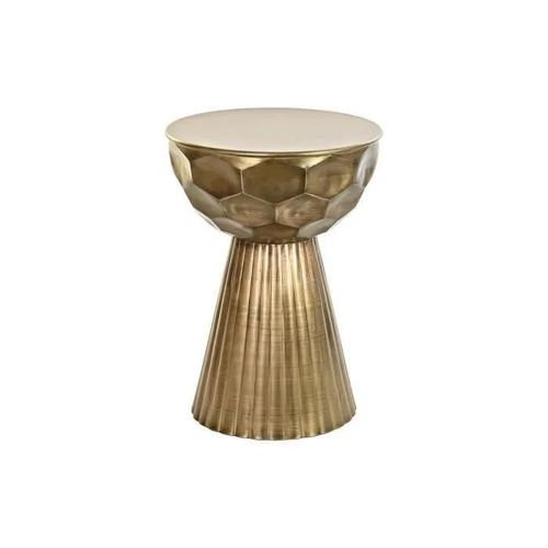 Table D'appoint - Vintage - Doré - Métal - 39 Cm