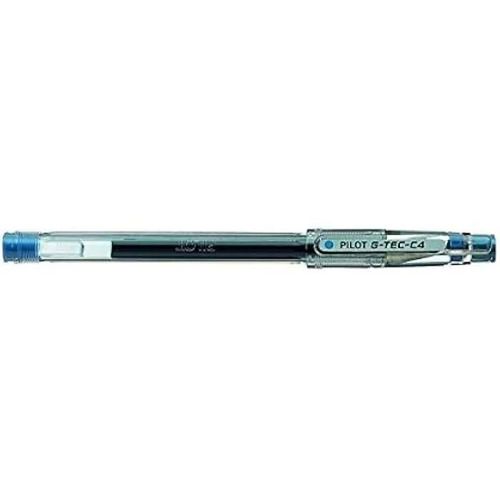Roller Encre Gel - Pilot - G-Tec-C4 - Bleu - Pointe Extra Fine - Lot De 12
