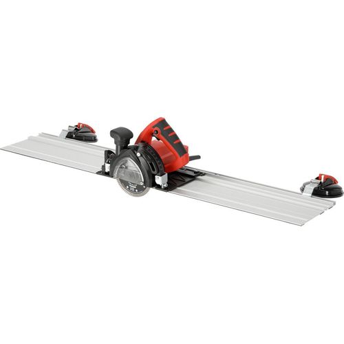 SCIE CIRCULAIRE RAIL DE GUIDAGE EAU ET SEC 125 mm COUPE CARRELAGE CERAMIQUE