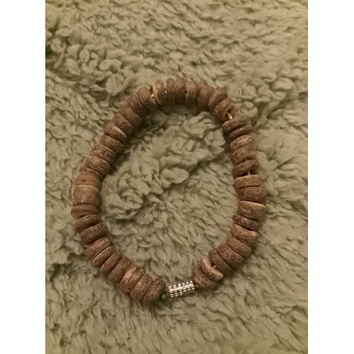 Bracelet Noix De Coco Marron.