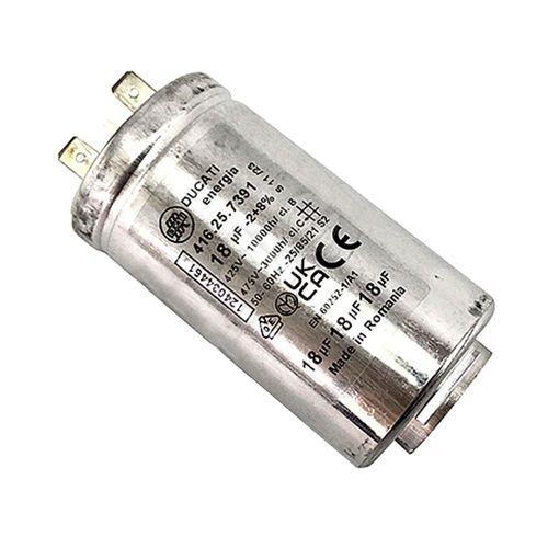 Condensateur 18µf Sèche-linge (1240344612 AEG ELECTROLUX FAURE JEKEN ZANKER ZANUSSI)